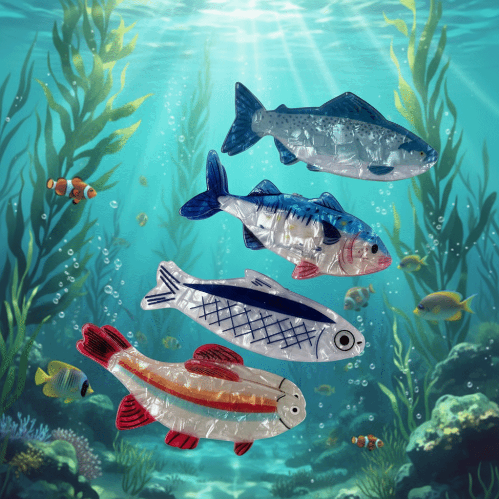Hairpin Ocean Animal Hair Claw - Lifestyle In Korean review and price